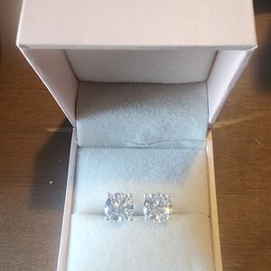 Luciana Rose 2 carat simulated diamond earrings